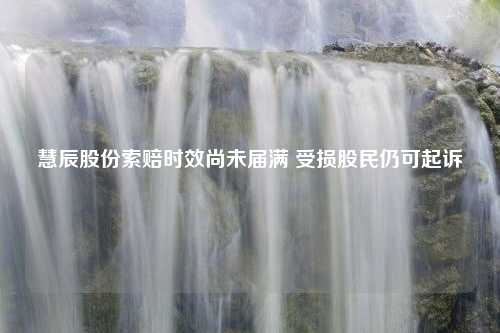 慧辰股份索赔时效尚未届满 受损股民仍可起诉