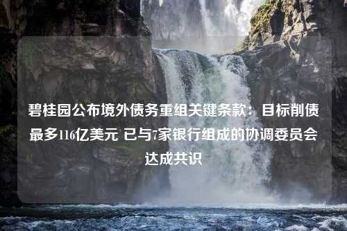 碧桂园公布境外债务重组关键条款：目标削债最多116亿美元 已与7家银行组成的协调委员会达成共识