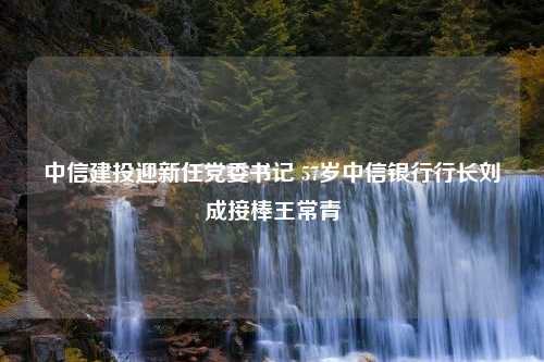 中信建投迎新任党委书记 57岁中信银行行长刘成接棒王常青