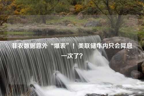 非农数据意外“爆表”！美联储年内只会降息一次了？