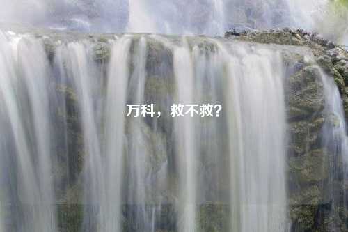 万科，救不救？