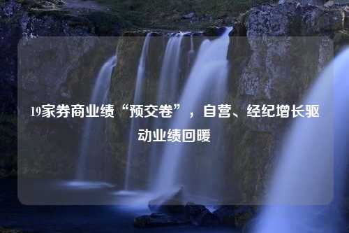 19家券商业绩“预交卷”，自营、经纪增长驱动业绩回暖