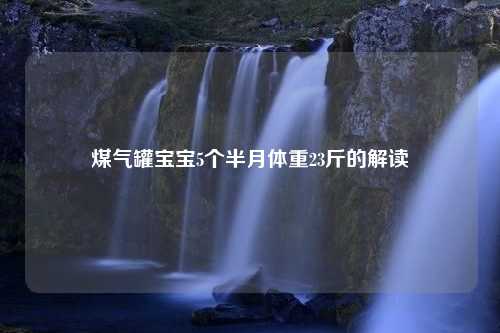 煤气罐宝宝5个半月体重23斤的解读