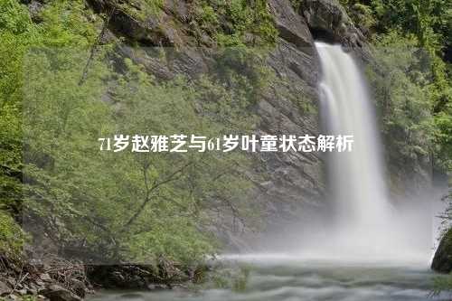 71岁赵雅芝与61岁叶童状态解析